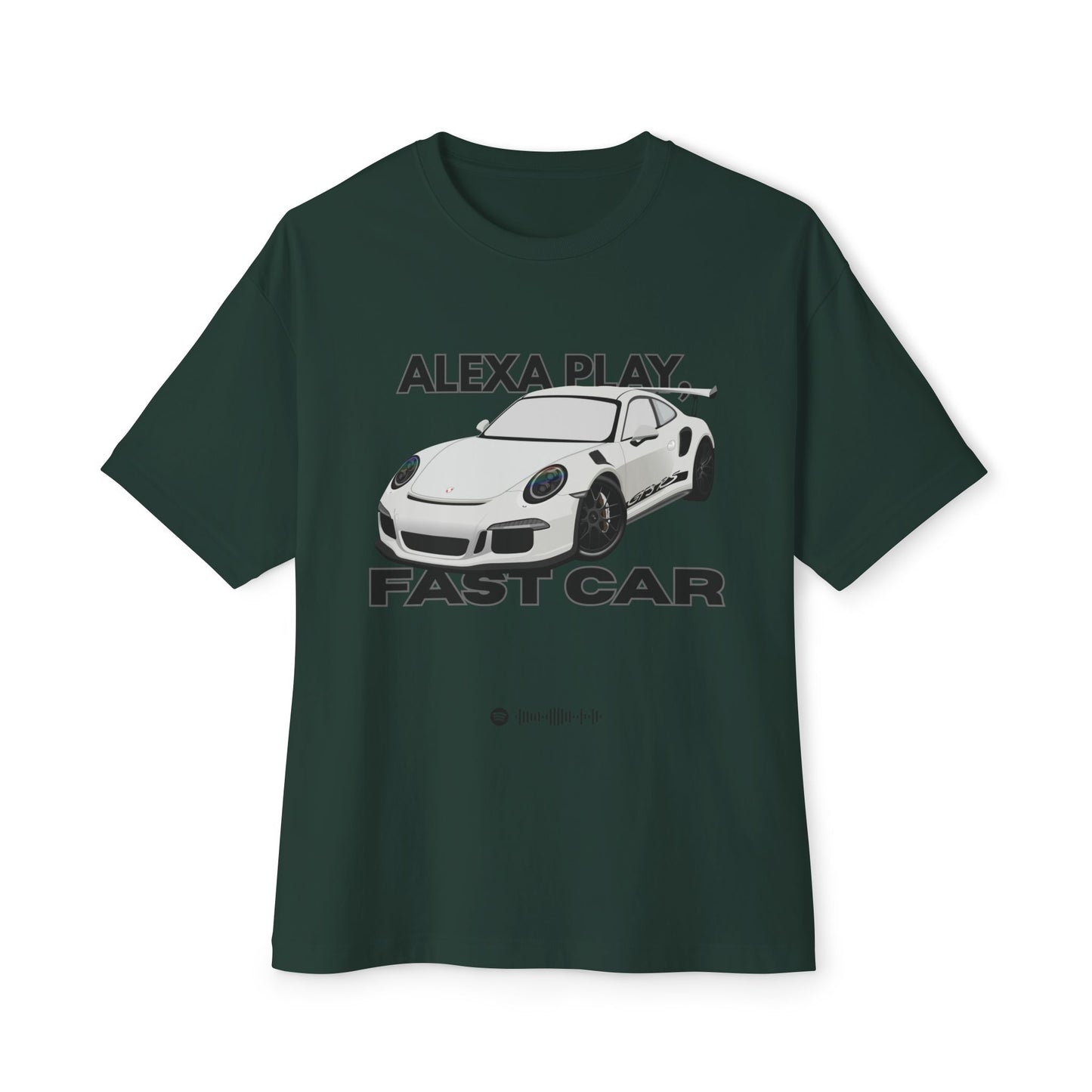 Alexa Play Fast Car Unisex Oversized Tee, Casual Streetwear, Graphic Tee, Gift for Car Lovers, Music Enthusiasts, Comfortable Wear