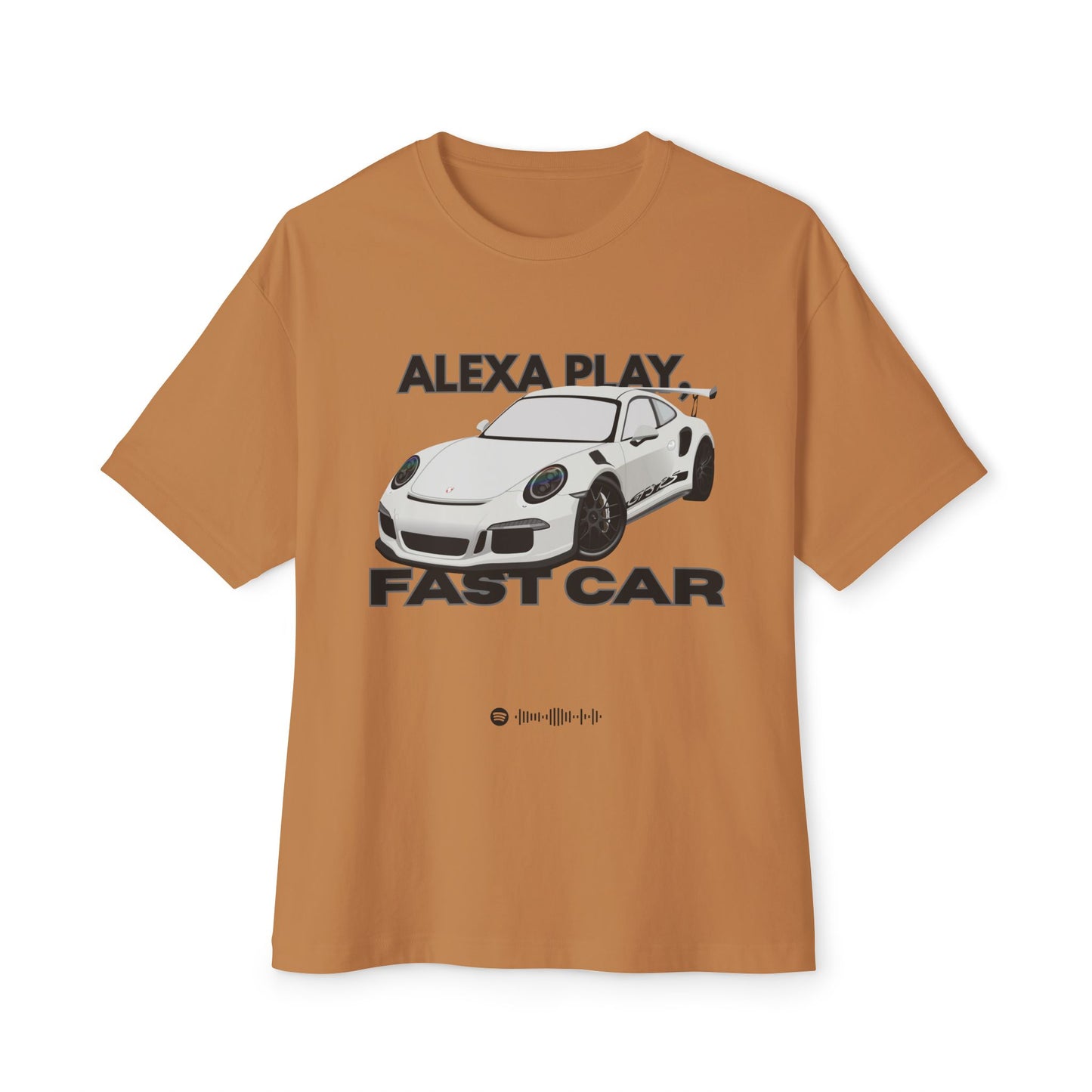 Alexa Play Fast Car Unisex Oversized Tee, Casual Streetwear, Graphic Tee, Gift for Car Lovers, Music Enthusiasts, Comfortable Wear