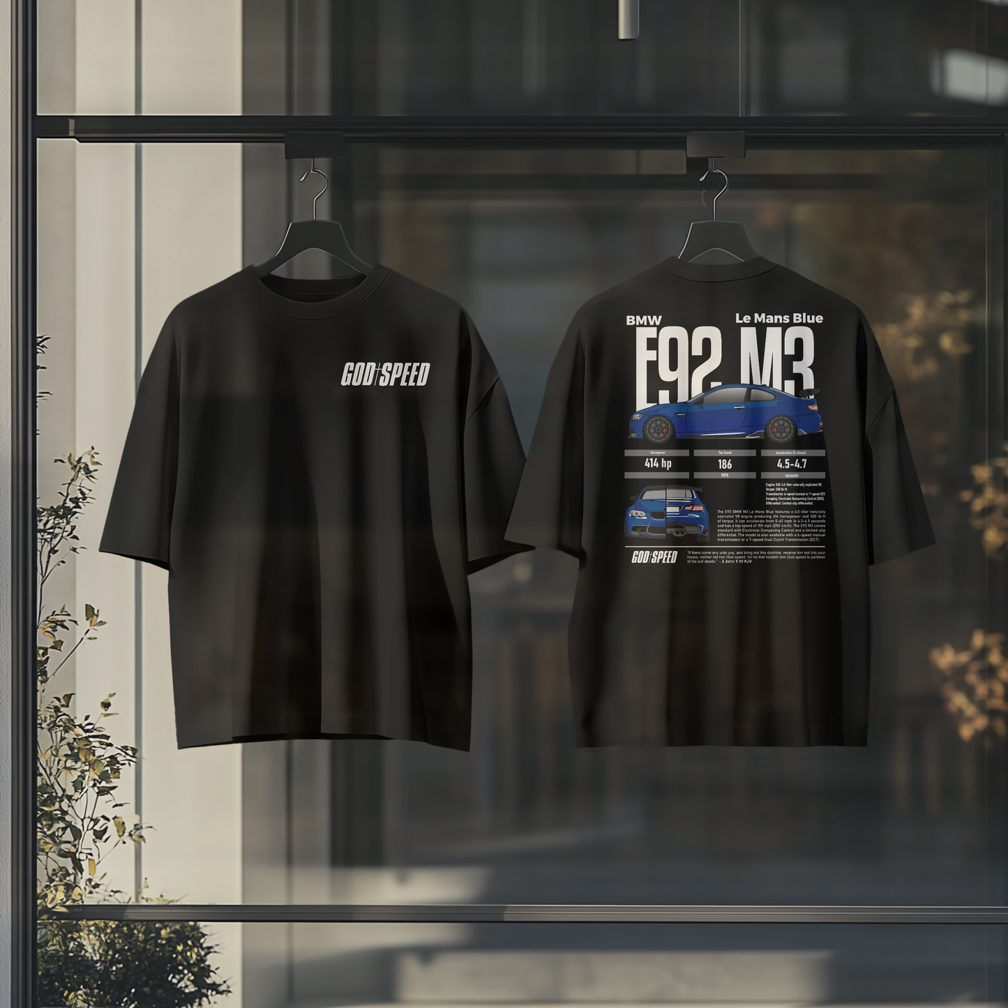 E92 BMW M3 Le-Mans Blue Metallic T-Shirt