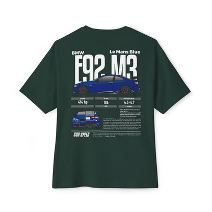 E92 BMW M3 Le-Mans Blue Metallic T-Shirt
