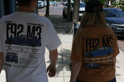 E92 BMW M3 Le-Mans Blue Metallic T-Shirt