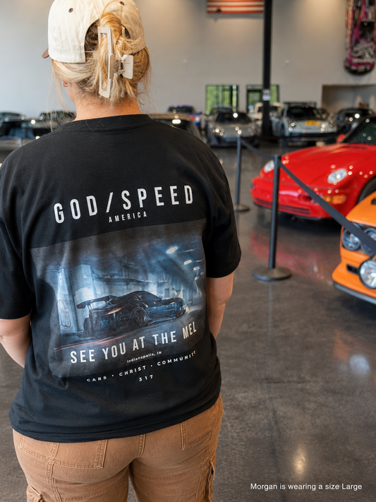 Godspeed “See You At The Meet” Tee – Indianapolis Night