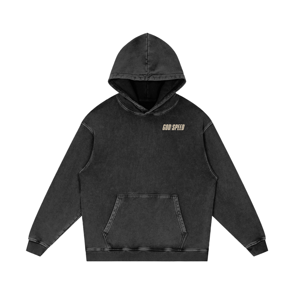 Kingdom Motor Club Premium Snow-Washed Oversized Hoodie