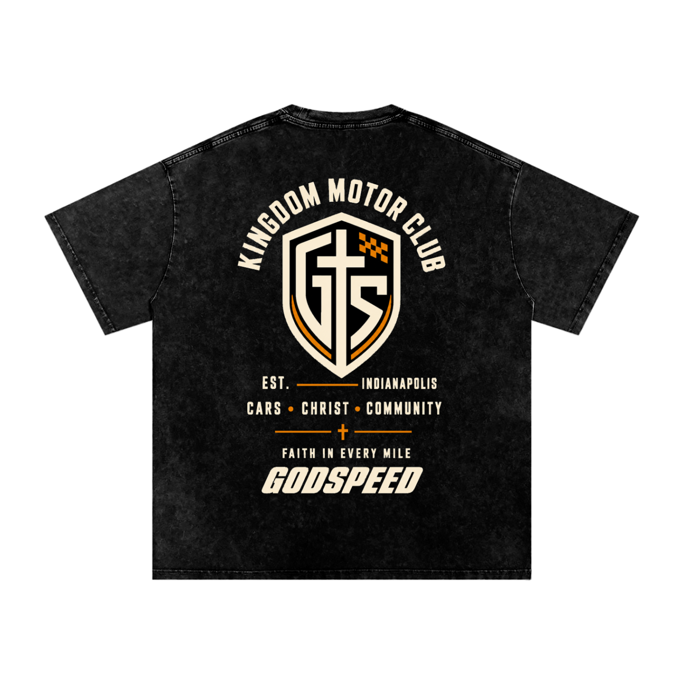Kingdom Motor Club Premium Snow-Washed Oversized Tee